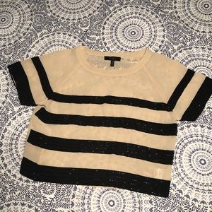 Jessica Simpson sheer “Shayna” small crop top